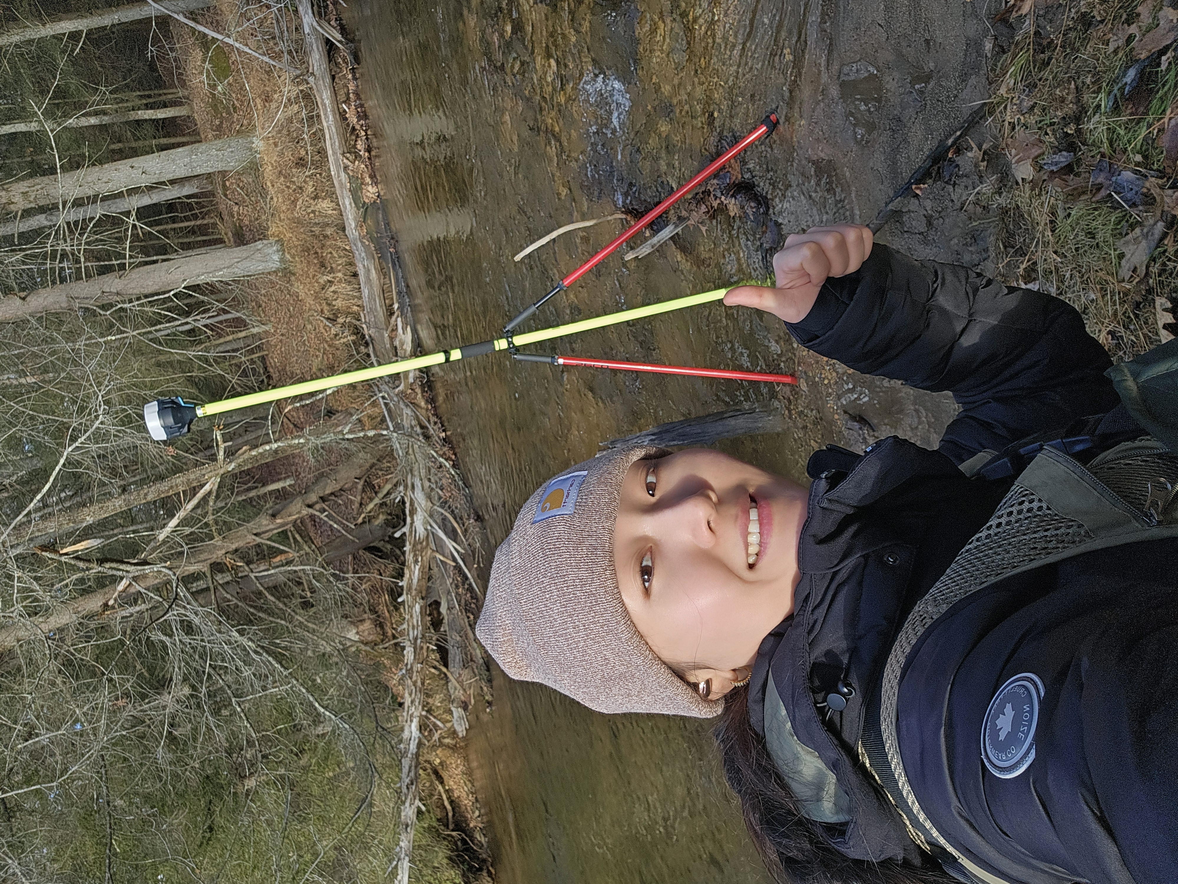 RTK GPS survey at the beaver pond site