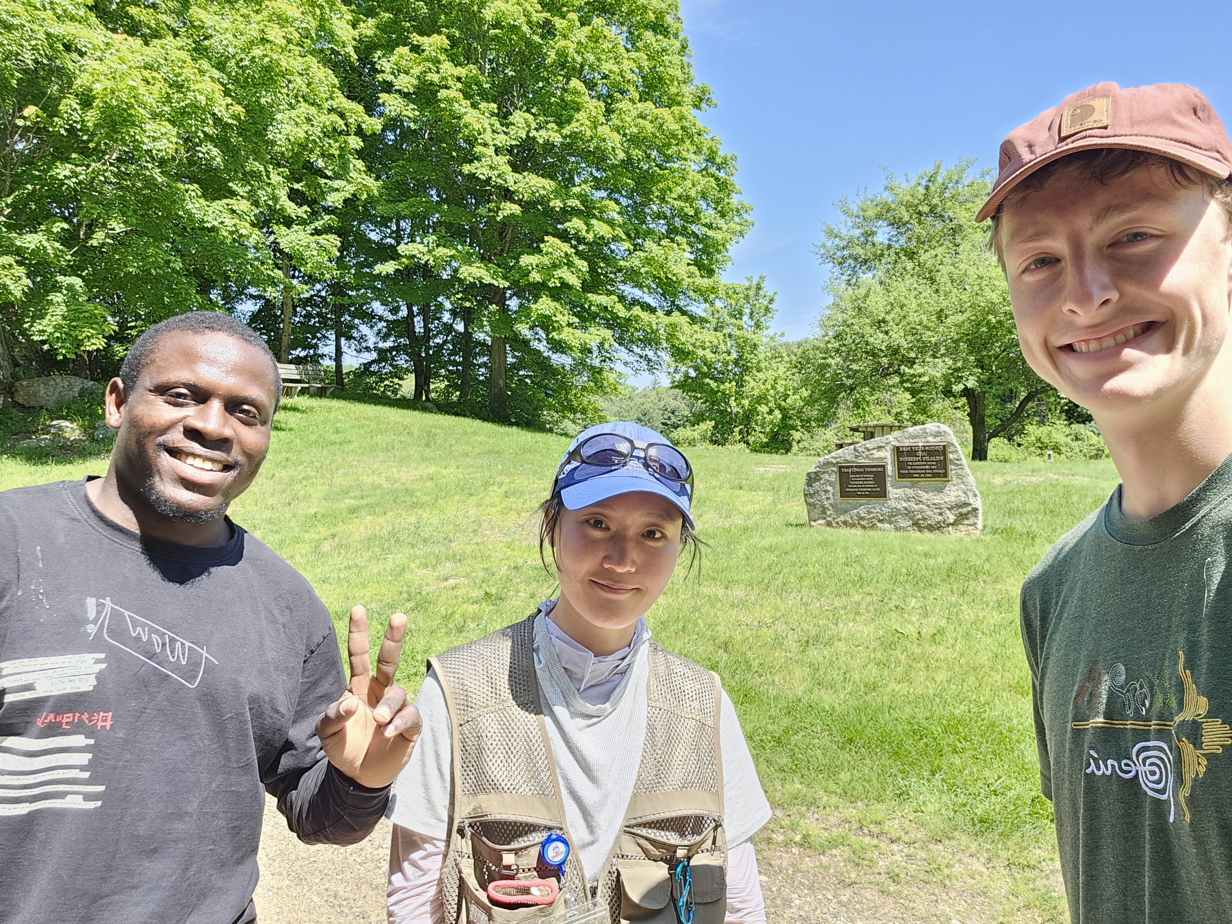 Field team at the beaver wetland site